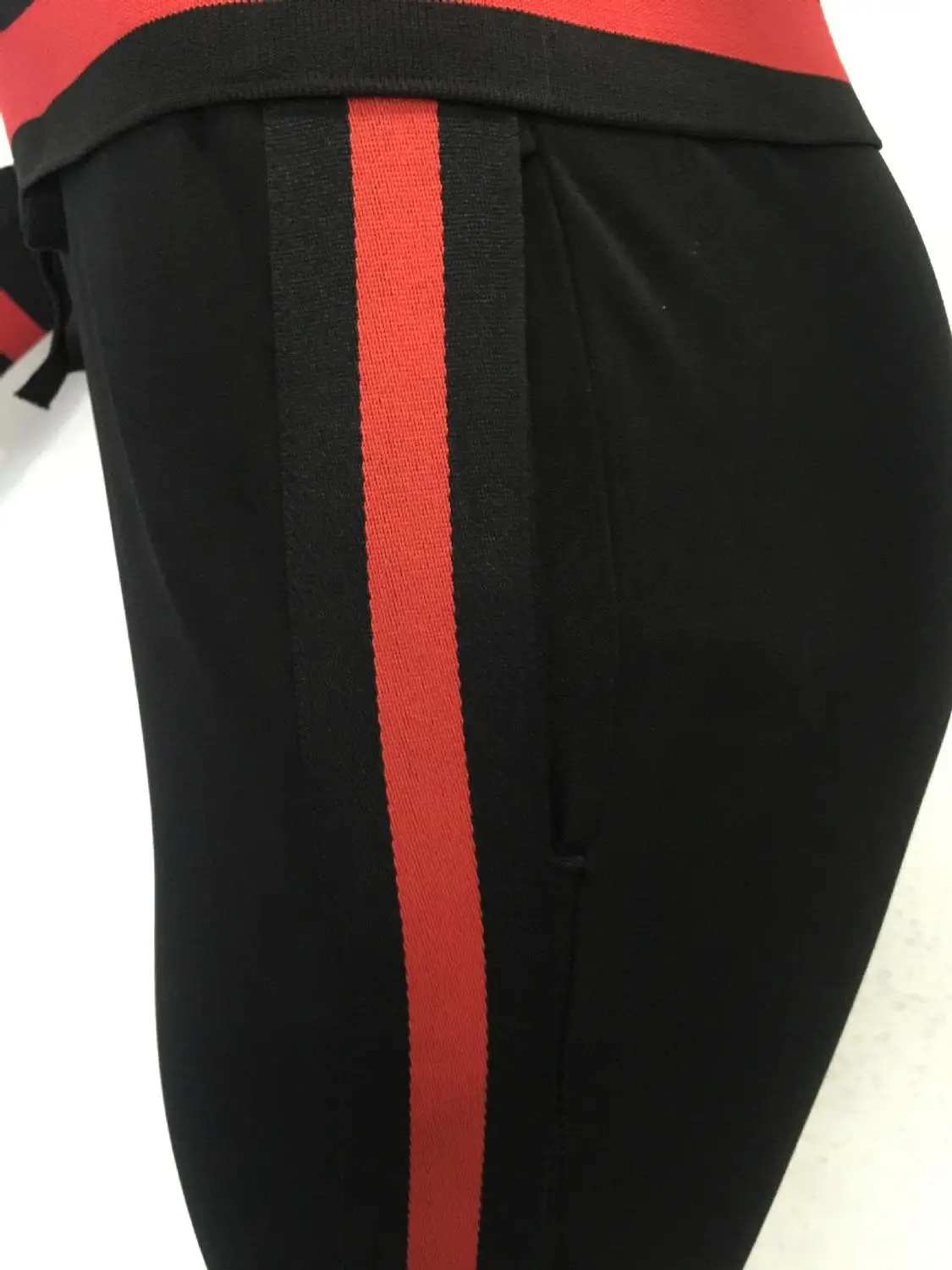 Женский спортивный костюм в полоску из 2 предметов одежда для бега размера плюс