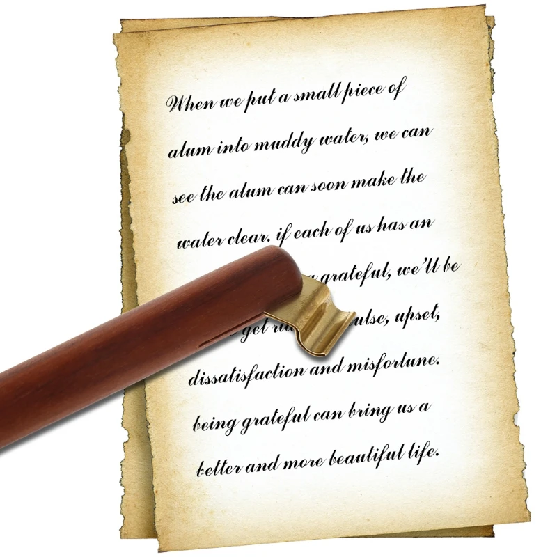 

Vintage English Calligraphy Copperplate Variable Oblique Dip Pen Metal Flange X6HB