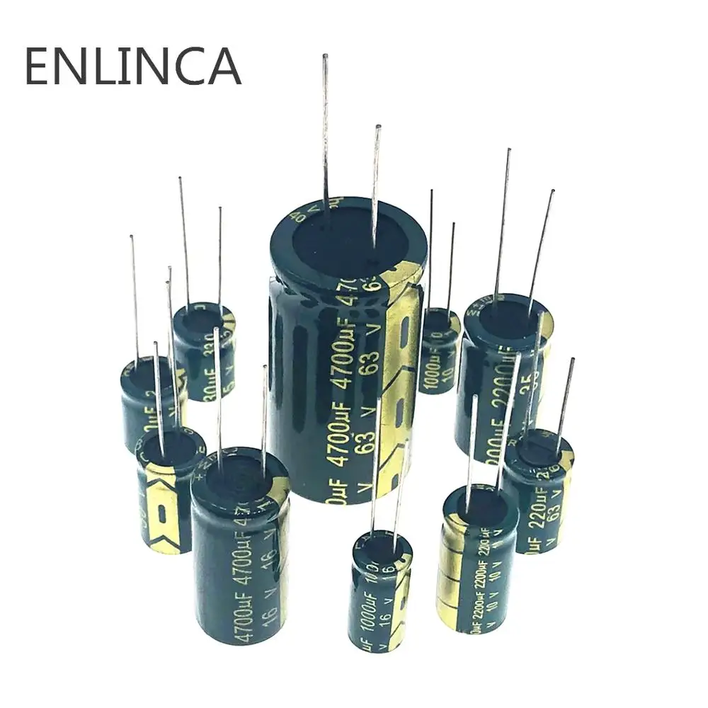 20-500pcs 4v 6,3 v 10v 16 v, алюминиевая крышка, 25В 35В с алюминиевой крышкой, 50В, алюминиевая крышка, 63В 250v 400v 22 мкФ 33 мкФ 47 мкФ 100 мкФ 220 мкФ 330 мкФ 470 мкФ 680 мкФ 1000 мкФ 2200 мкФ 3300 мкФ 4700 мкФ 20