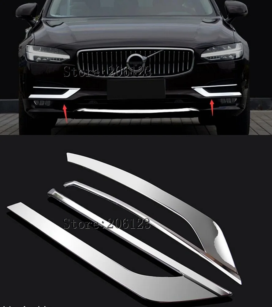 Задний спойлер для багажника ABS VOLVO S90 S90L 2017 2018|Хромирование| |