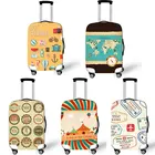 Чехол для чемодана в европейском стиле для чемоданов 18-32 дюймов, чехол для чемоданов на колесиках, эластичный мультяшный чехол для девушек, аксессуары для путешествий