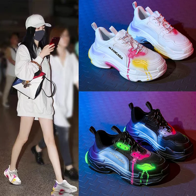 Женские кроссовки Модные Повседневные туфли удобные дышащие белые