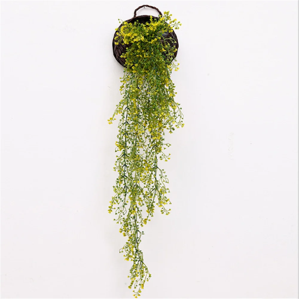 

New 113CM Simulation Admiralty Willow Plant Rattan Wall Hanging Wedding DIY Hotel Restaurant Wall Ceiling Aisle Decoration Cheap