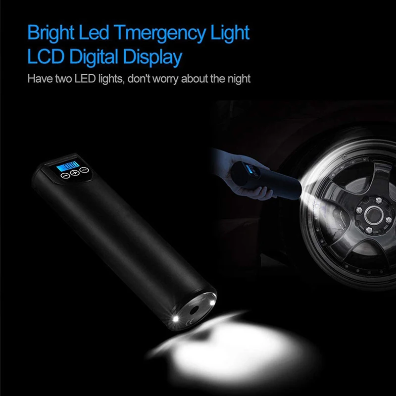 comprar 12v 150psi Recarregável Portátil Bomba De Ar Elétrica Pneu Inflator Bomba De Ar Para Carro Bicicleta Da Motocicleta Pneus Compressor Inflator