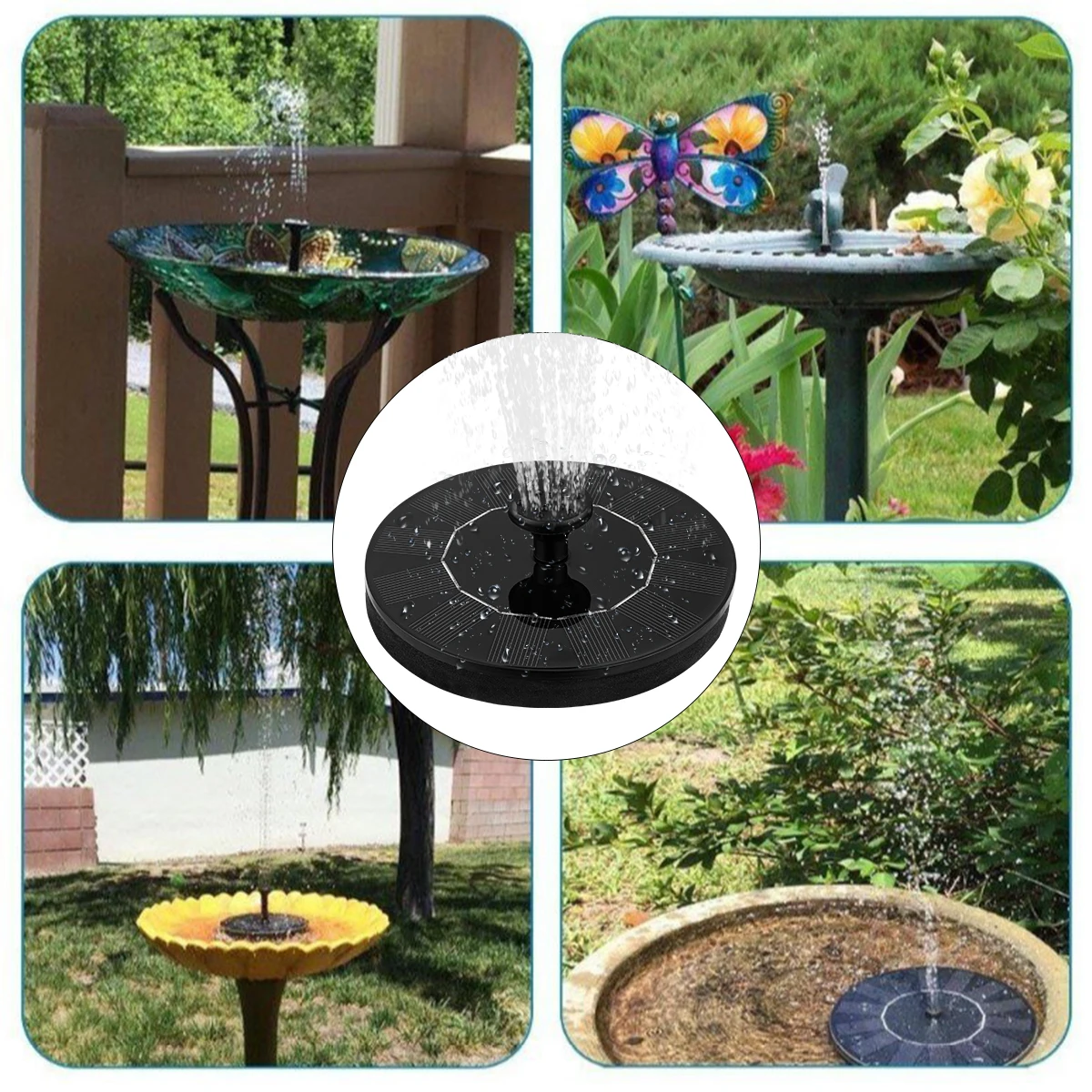 

Mini Solar Fountain Solar Water Fountain Garden Pool Pond Outdoor Solar Panel Garden Decoration Water Panel Fountains