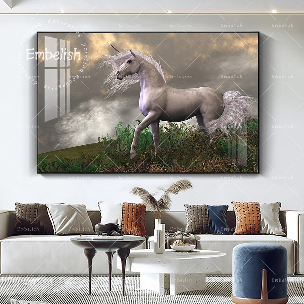 

1 Pieces Modern HD Print Canvas Running Horse Animals Painting Wall Art Posters For Living Room Home Decor Pictures