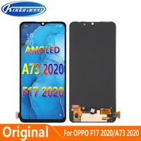 amoled 6 44for oppo a73 4g cph209 lcd display screen touch digitizer assembly replacement parts for oppo f17 cph2095