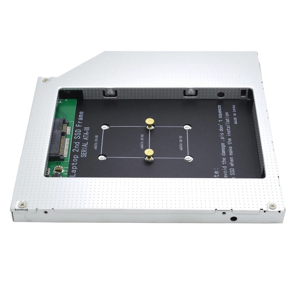 TISHRIC Алюминий 9 5 мм HDD Caddy SATA 3 0 Optibay жесткий диск для подключения жесткого диска