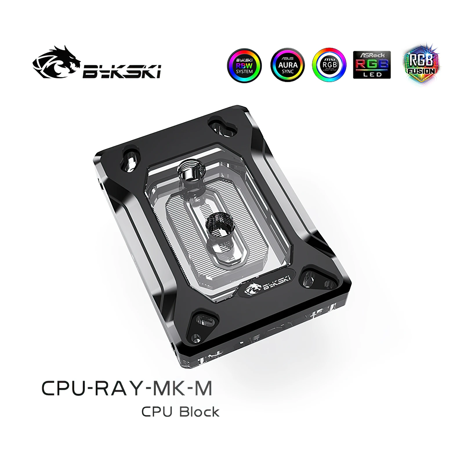 Bykski RGB CPU Liquid Cooling RGB Block for Ryzen 7/5/3/AM4/AM3+/AM3/AM2+/AM2/FM2+/FM2/FM1 CPU-RAY-MK-M enlarge