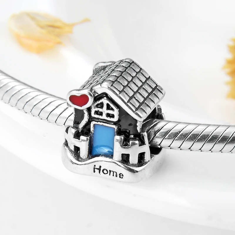 Новый 925 пробы Серебряный Сказочный Дом Бусины Подходят оригинальный