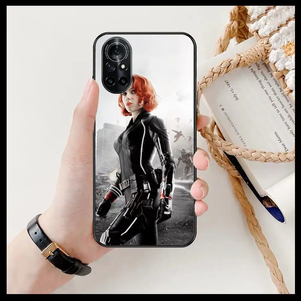 Прозрачный чехол для телефона с изображением Marvel Мстители Черная Вдова Huawei Honor 20
