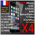 Закаленное стекло для защиты экрана для iPhone 11 12 Pro Max se 2020 6 7 8 + XS XR