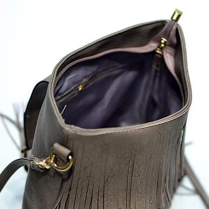 

YourSeason Korean Fashion Ladies Big Capacity Bag 2021 Soft Leather Women Bucket Shoulder Tassel Crossbody Bags