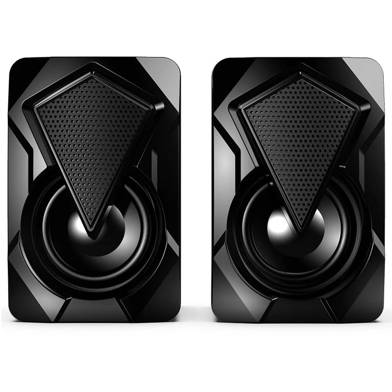 1 пара X2 стерео сабвуфер Звук Объемный громкоговоритель с RGB светильник кой для ПК