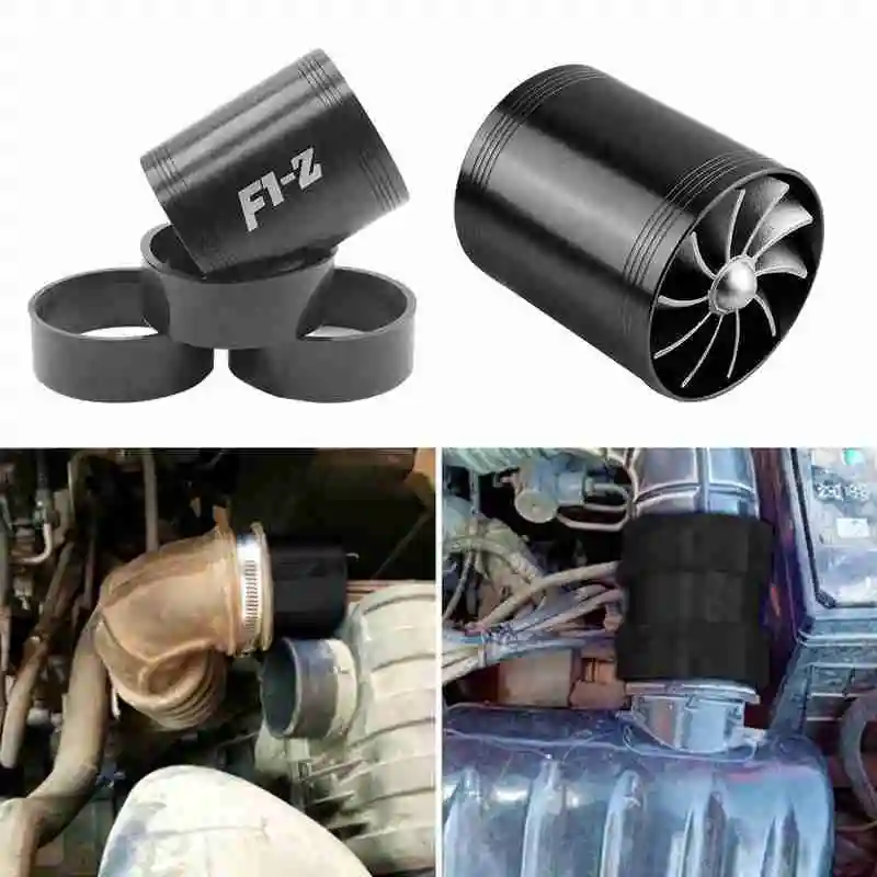 Черный Автомобильный двусторонний Турбокомпрессор 1 шт. модифицированный