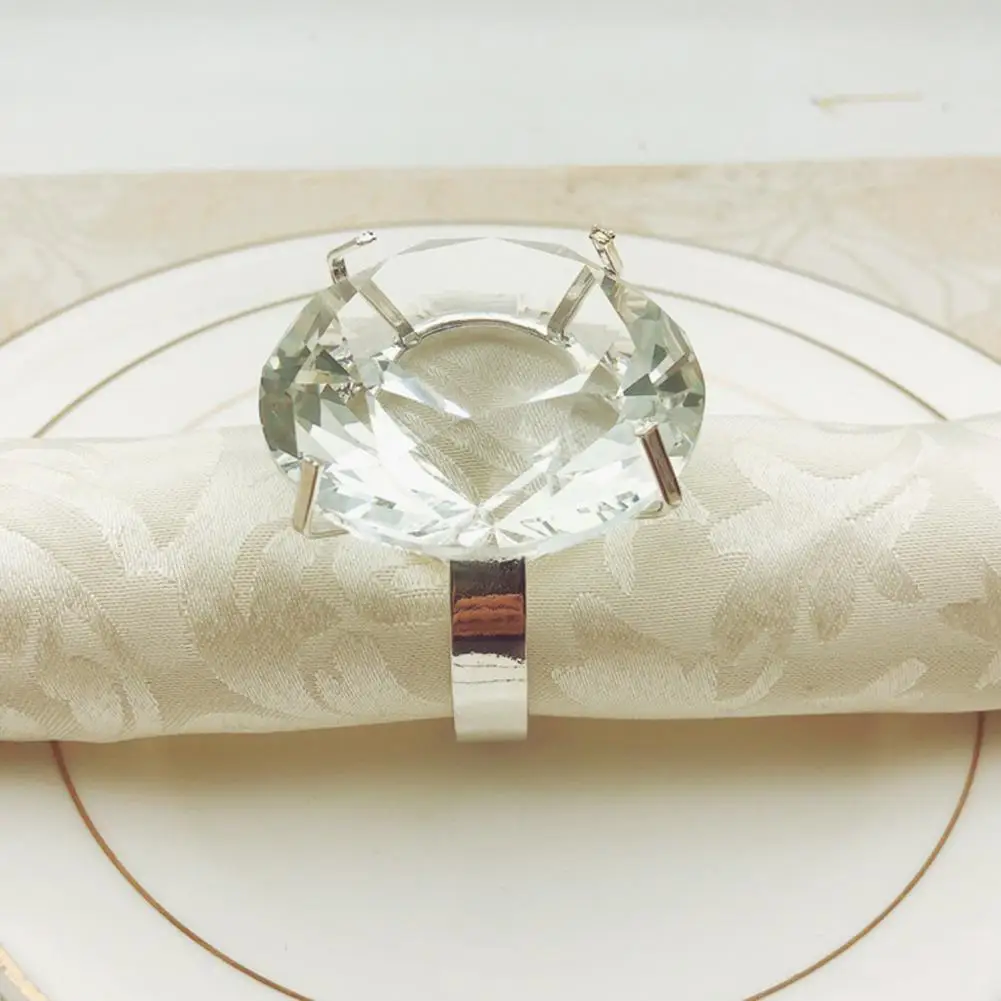 

6 шт. кольца для салфеток, привлекательное изысканное искусственное украшение для стола с кристаллами, Пряжка для салфеток для свадьбы