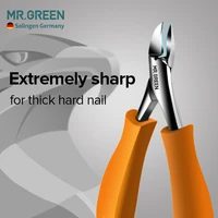 mr green nail clippers ingrown thick toenail cutters pedicure manicure tool anti splash professional into nail groove correction