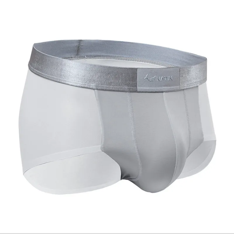 Новые дизайнерские мужские трусы с промежностью ультратонкие невидимые боксеры
