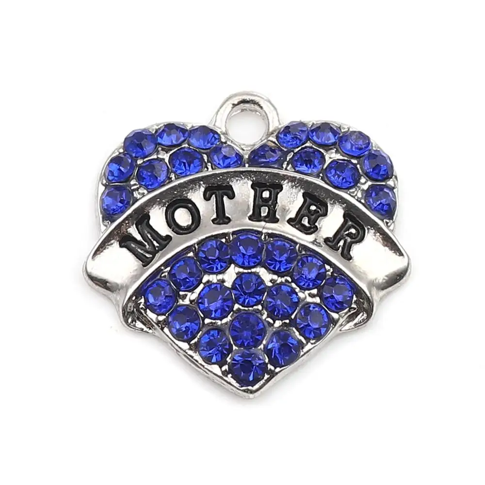 DoreenBeads подвески из цинкового сплава кулон в виде сердца серебряный цвет черное