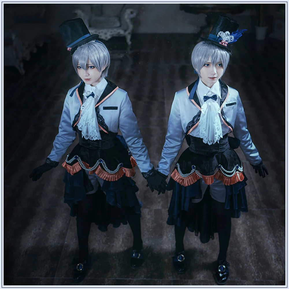 VEVEFHUANG Черный Дворецкий Ciel Phantomhive костюм для косплея Близнецы Готическая Униформа