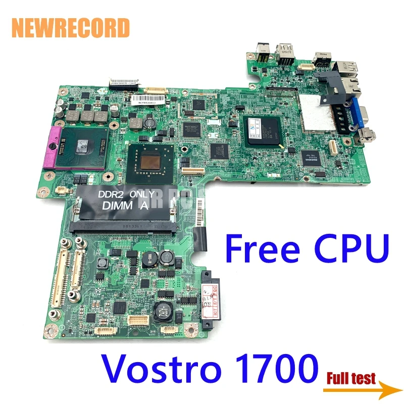 

For DELL Vostro 1700 CN-0XT386 XT386 For 17 Inch Laptop Motherboard 965GM DDR2 Free CPU Main Board Full Test