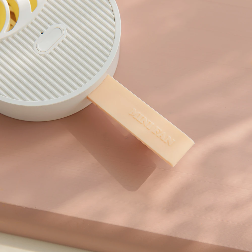 Новый Популярный принт в виде мороженого USB мини вентилятор 800 мАч перезаряжаемый