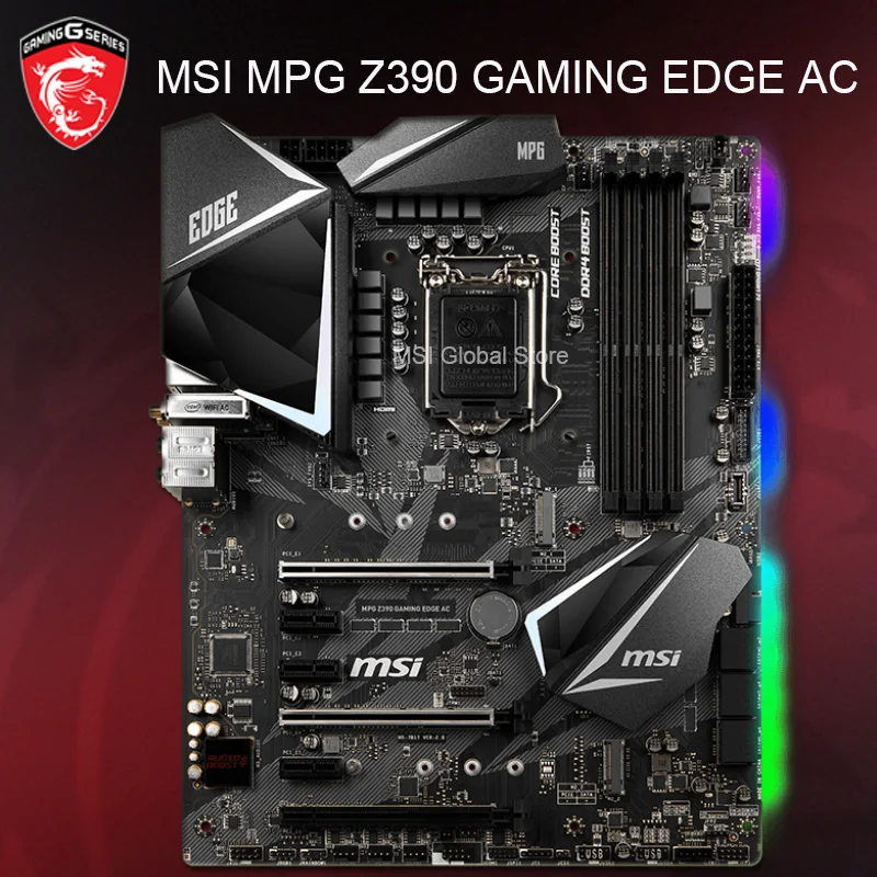 Verkauf LGA 1151 MSI Z390 GAMING Motherboard LGA 1151 I9 I7 I5 I3 DDR4 128GB PCI-E 3,0 M.2 HDMI Desktop Intel Z390 Placa-Mãe 1151 ATX