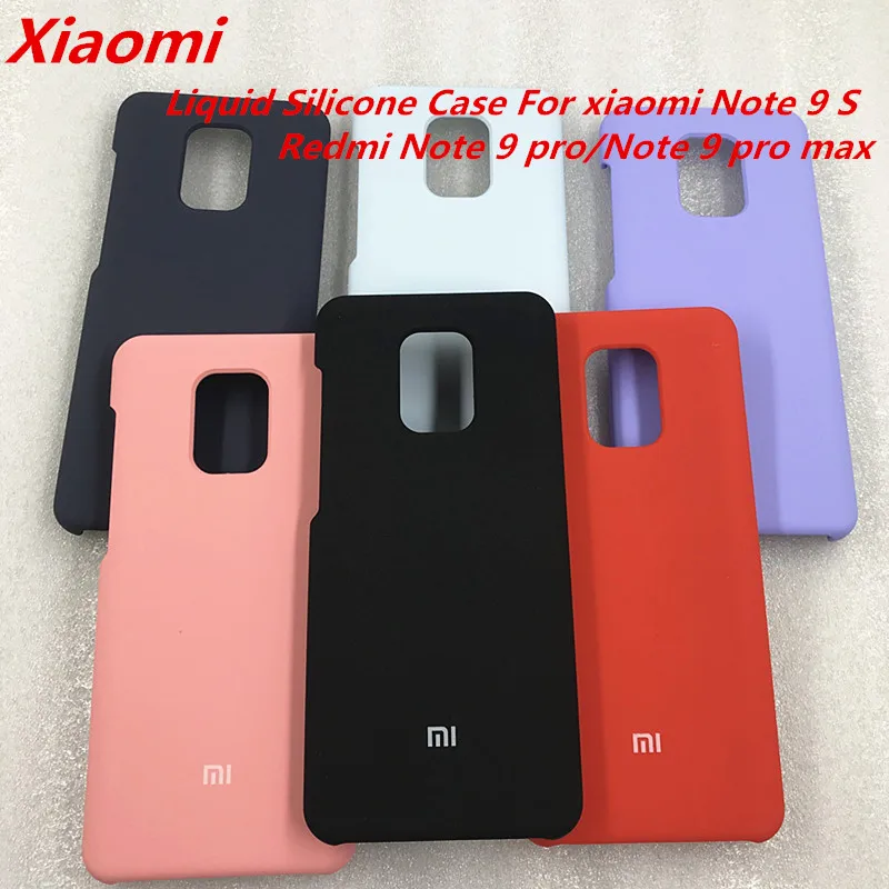 Оригинальный чехол для Xiaomi Redmi Note 9 Pro Max шелковистый мягкий силиконовый защитный S
