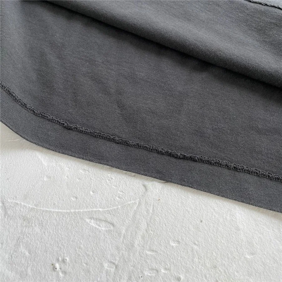 

Heavy Fabric ASKYURSELF White Logo T-shirt Men Best Quality Vintage Font Printing Askyurself Tops oversized t shirt