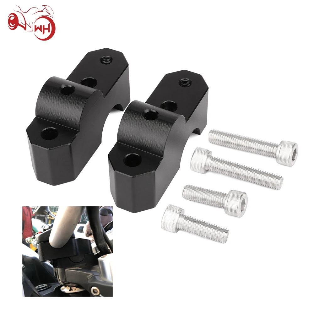 

Motorcycle Handlebar Extension Riser 44MM Aluminum Mount Lifting Clamp For Benelli BJ300 TNT300 BN300