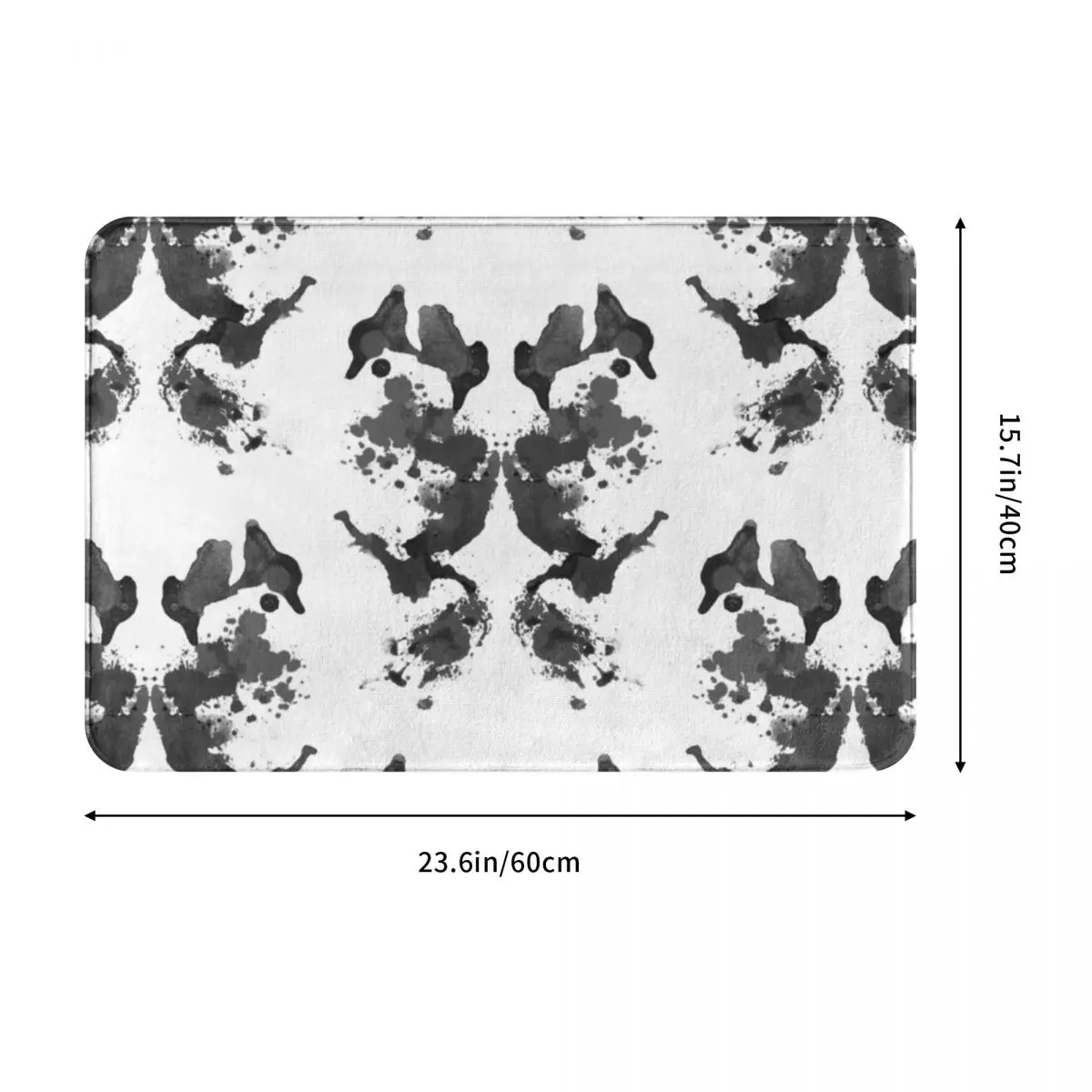 Inkblot Test - Ocean (Rorschach) полиэстеровый коврик для ног нескользящий абсорбирующий кухни