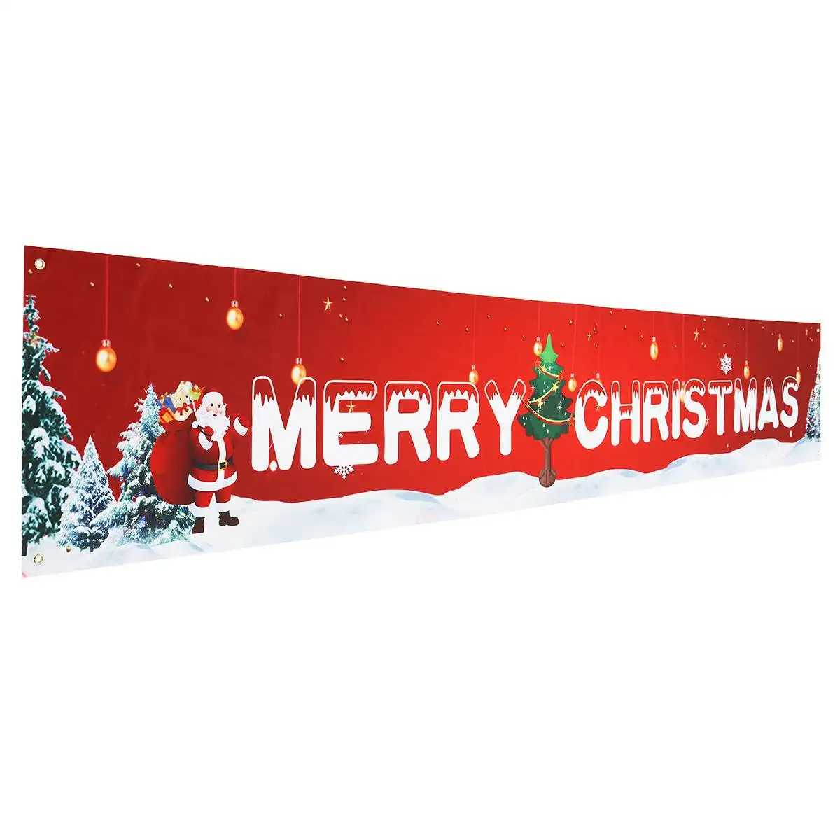 

3x0.5M Merry Christmas Banner Christmas Decorations for Home Outdoor Store Banner Flag Pulling 2021 Navidad Natal Banner 2021