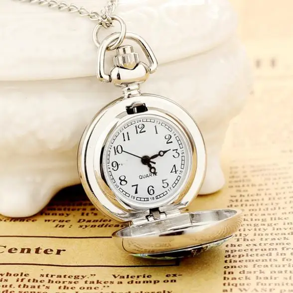 

New Fashion Men and Women Pocket Watch of Quartz Stainless Steel Pocket Watch Steam Punk Peacock High Quality Relogio Feminino