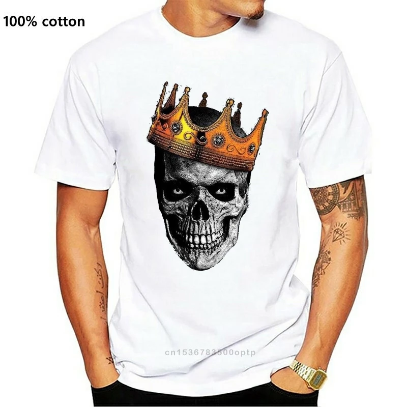 

New Next Style Men Hopsin Crown Me Skull Logo Album Cover Poster Black T Shirt