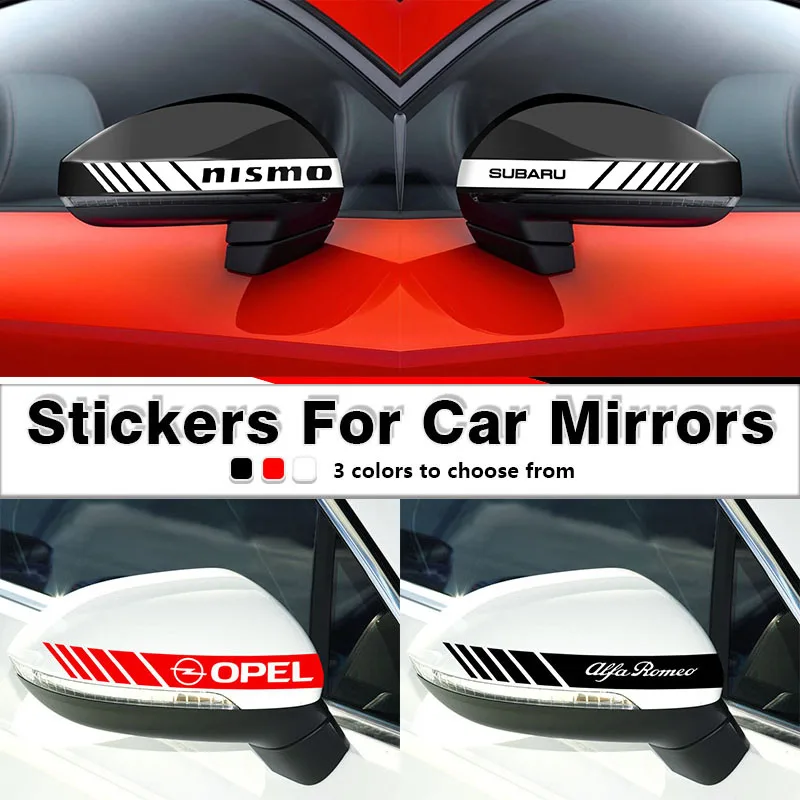 

2pcs Car Rearview Mirrors Decorative Stickers For Teslas Model 3 2021 Model S X Y Style Roadster Invader Coil Mod WYE K80 Goods