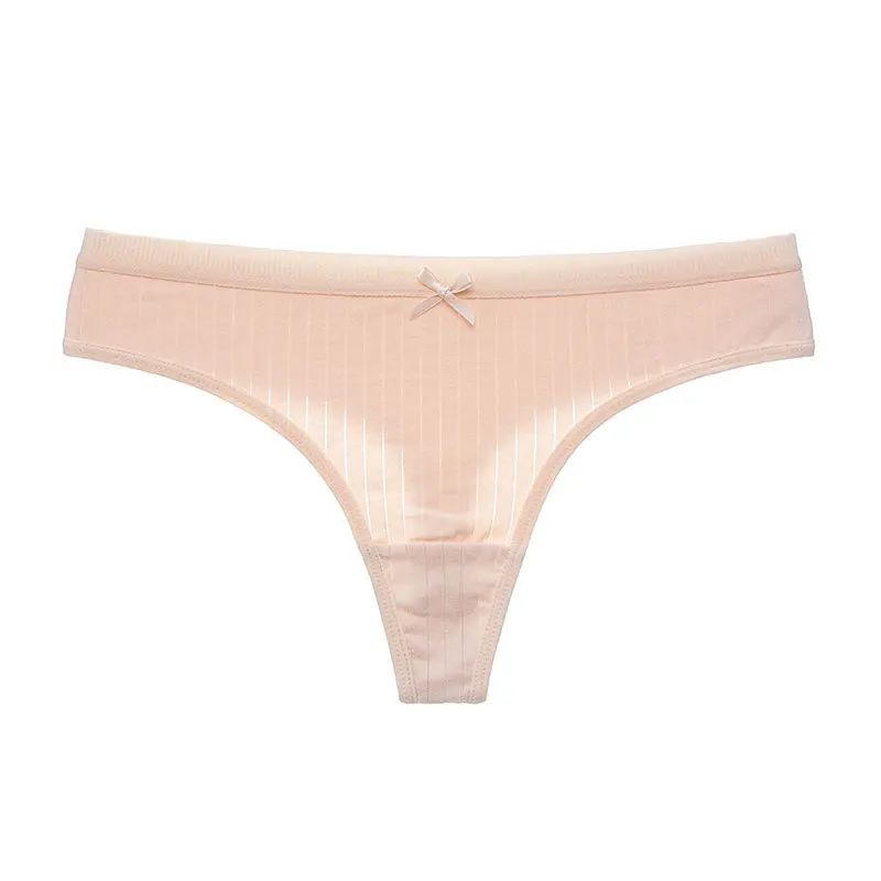 Модные Стринги женское нижнее белье 3 шт./лот трусики из хлопчатобумажной ткани