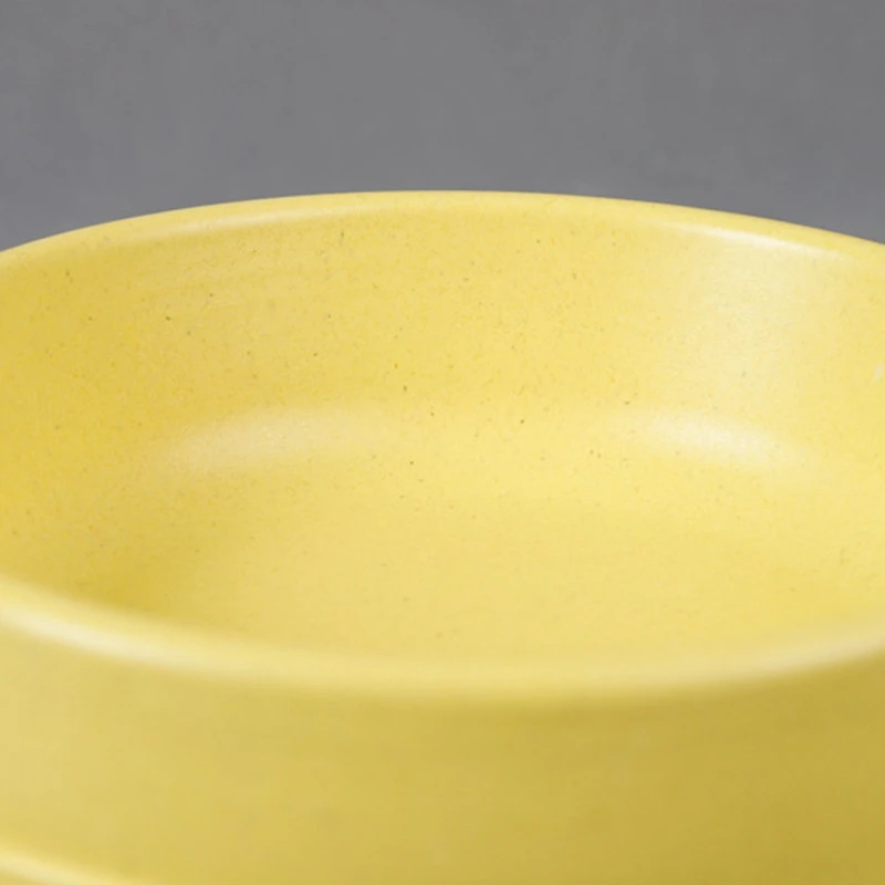 Растительное волокно круглая одна миска для домашних животных щенок медленно