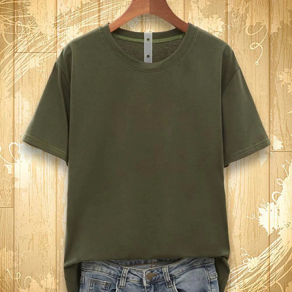 Женская хлопковая Футболка оверсайз белая однотонная футболка с коротким