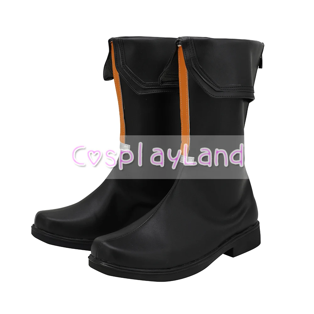 Мужские черные кожаные ботинки для косплея на заказ|Туфли| |