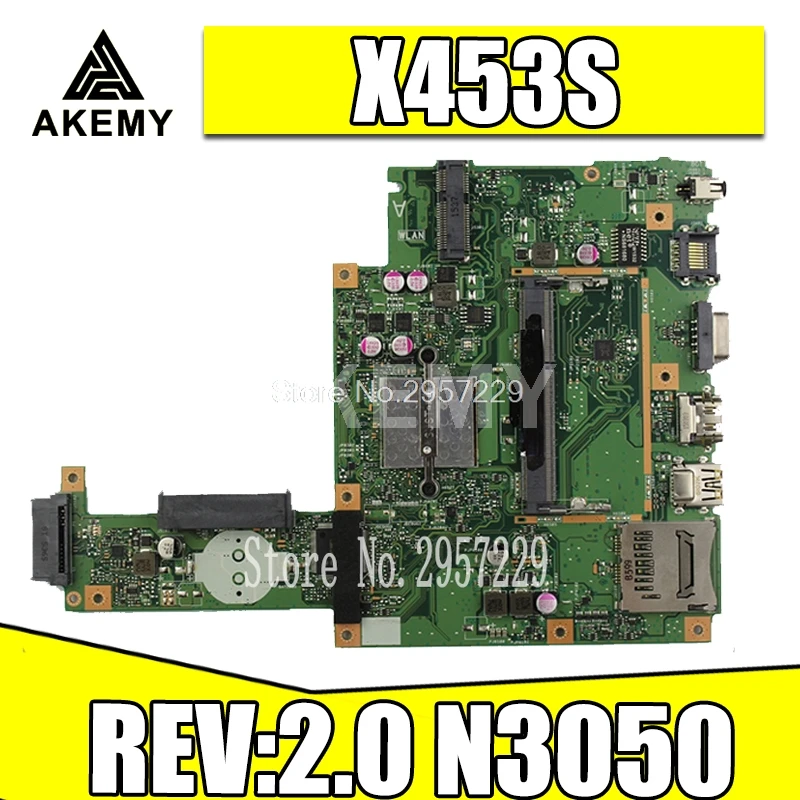 X453SA материнская плата REV: 2 0 N3050 для For Asus X453S X453 X403S ноутбука Тест 100% ok|Материнские