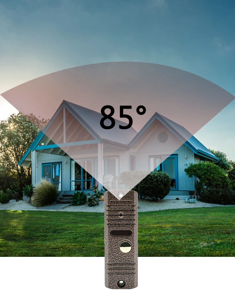 

Dragonsview Wired Video Home Intercom Visual Video Door Phone Access Control System IR Camera Doorbell 800TVL for Villa Building