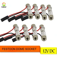 ysy 10pcs t10 ba9s t4w festoon connector wire cables for all car light led panel dome light socket harness plugs pin adapter