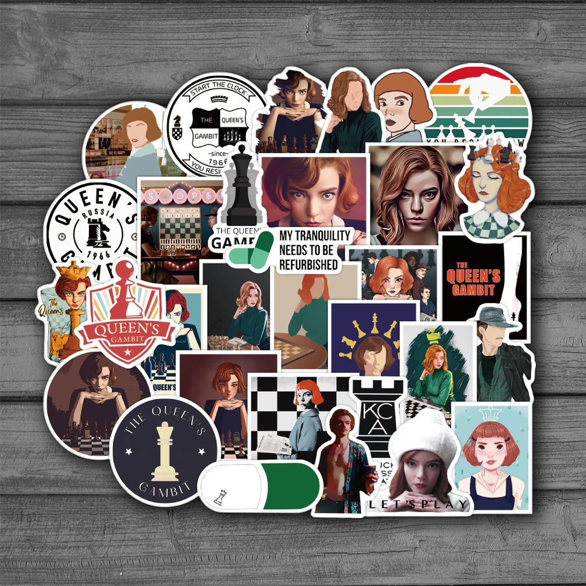

10/50pcs TV Series Show Stickers Queen DIY Decals Suitcase DIY Laptop Guitar Skateboard Phone Waterproof Stationery Sticker Toy