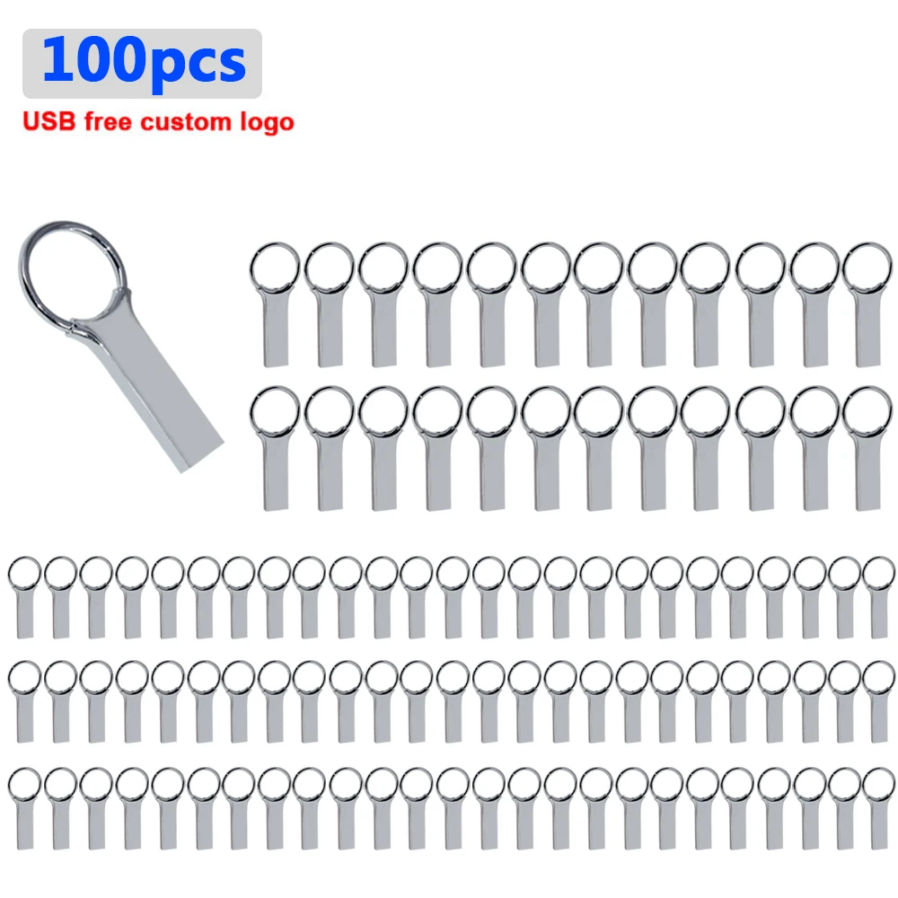 

Оптом 100 штук в наборе Usb флеш-накопитель 64Гб металлический флэш-накопитель 32 ГБ высокого Скорость Usb флешки 128 ГБ флэш-накопитель флеш-накопи...