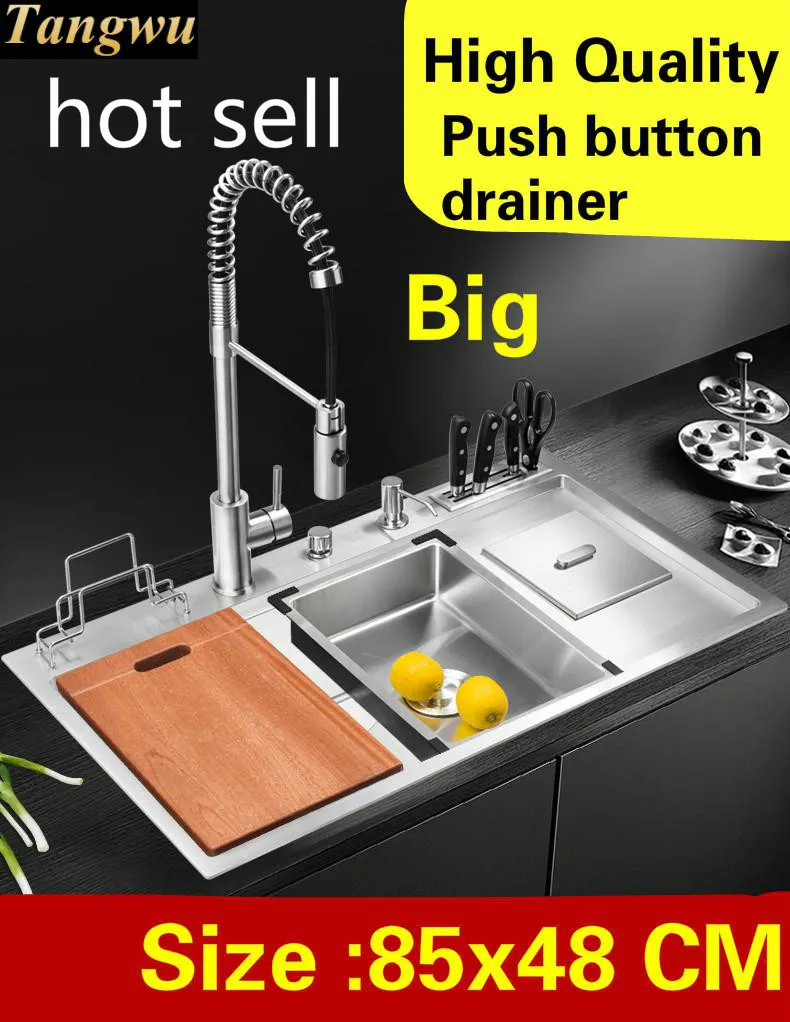 Бесплатная доставка Высококачественная кухонная раковина из нержавеющей стали