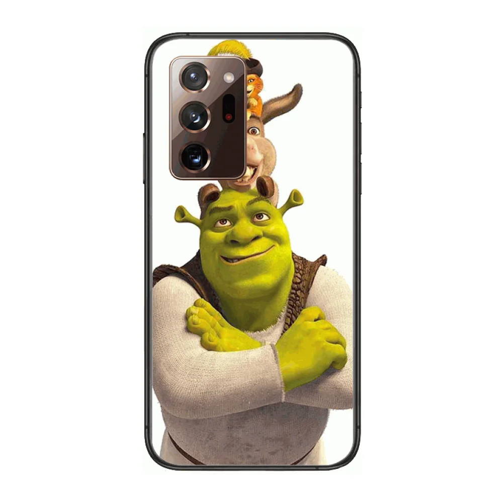 

Anime Shrek Fashion Style Phone Case cover hull For SamSung note20 10 9 8 4 pro plus black prime soft bumper Transparent