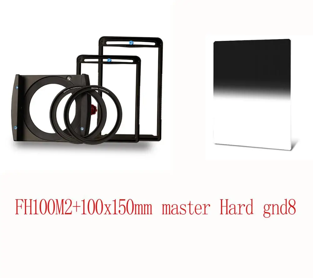 FH100M2 with H GND8 Benro FH100M2 квадратный фильтр системы ND/GND/CPL фильтр держать поддержка установить 3 подставка для фильтра содержит 82/77 разъем - Цвет: FH100M2 with H GND8