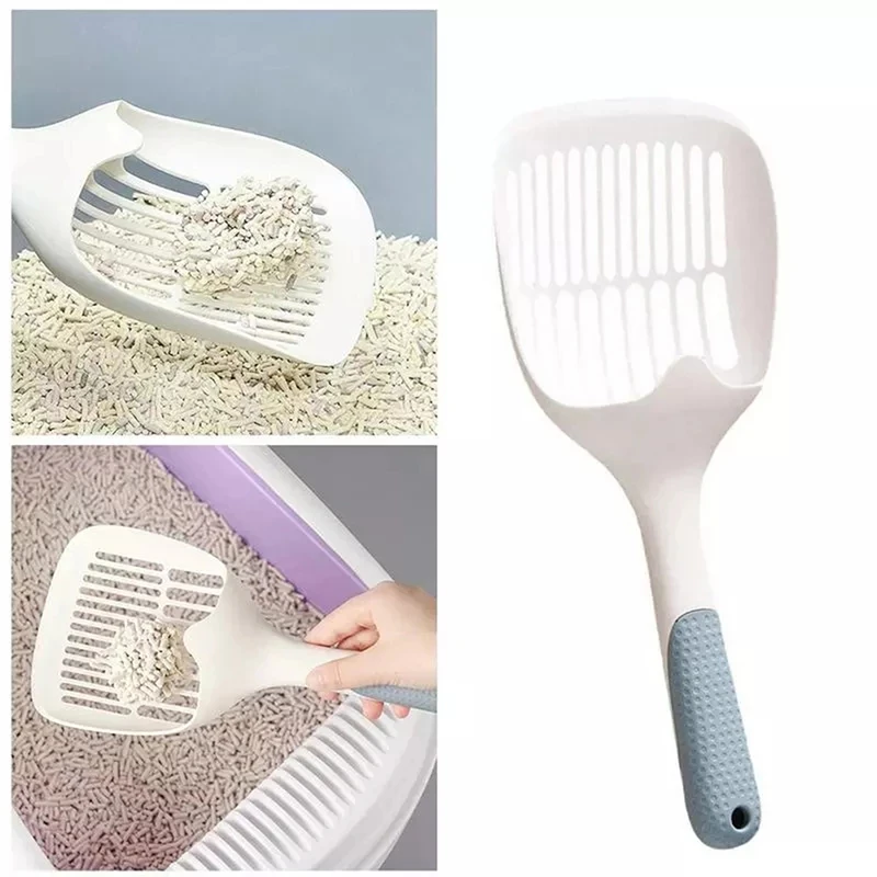 Cat Litter Scoop Plastic Durable Pet Poo Shovel Practical Pets Poop Scooper Cat Sand Cleaning Products For Cats