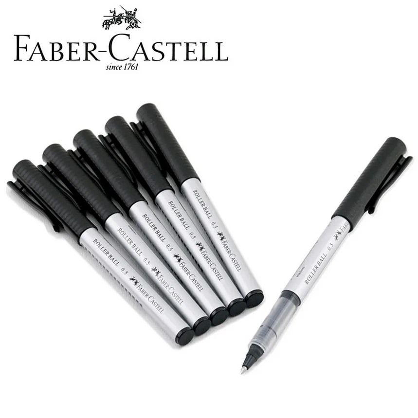 Faber Castell 2493 0 5 мм гелевая ручка для чернил ручки роликовых шариков прямая жидкая на