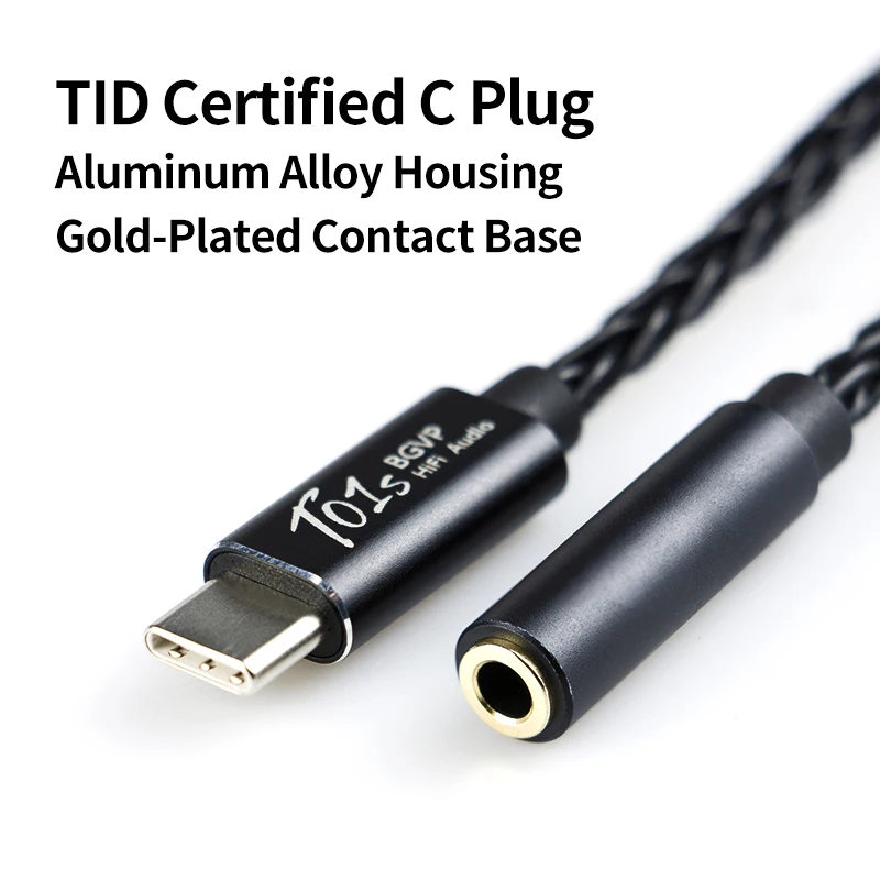 Усилитель для наушников BGVP T01s USB Type C на 3 5 мм разъем аудиоадаптер 32 бит 384 кгц